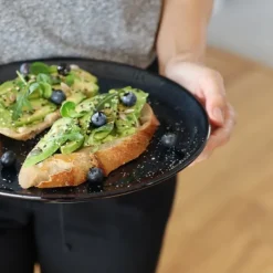 Assiette à dessert Bleu