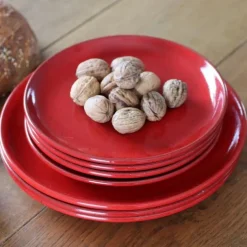 Assiette à dessert Rouge