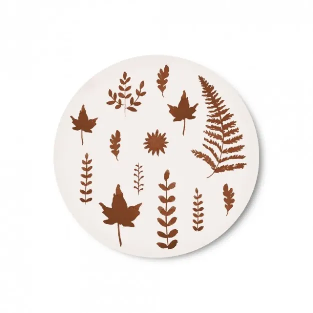Assiette Marron