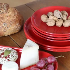 Assiette plate Rouge