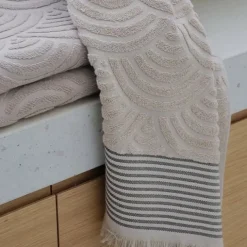 Drap de douche Beige