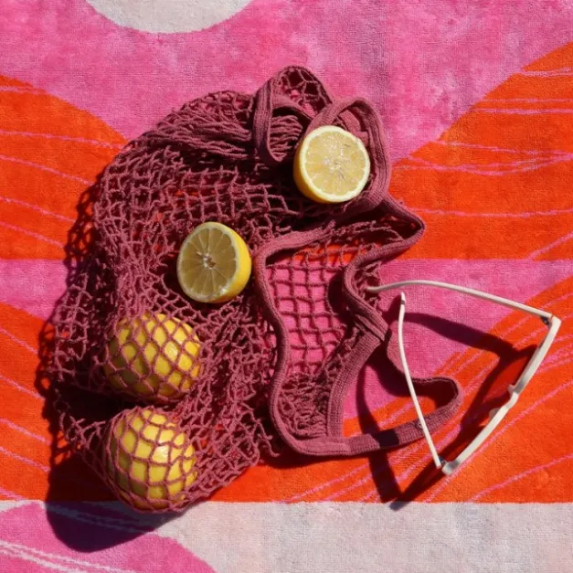 Drap de plage Rose