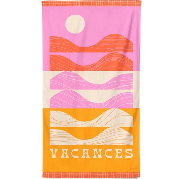 Drap de plage Rose