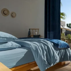 Drap du dessus Bleu