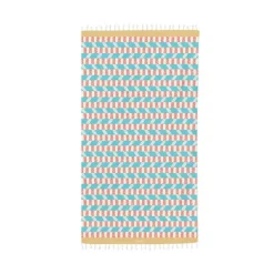 Foutas en coton Bleu