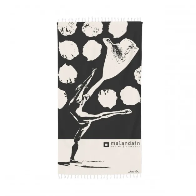 Foutas en coton Noir