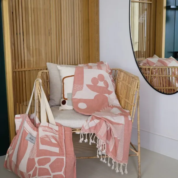 Foutas en coton Rose