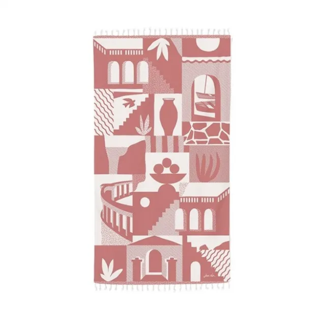 Foutas en coton Rose