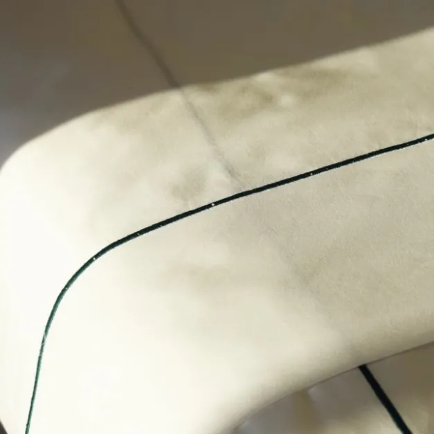Housse de couette satin de coton broderie vert foncé