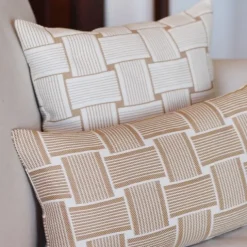 Housse de coussin Beige