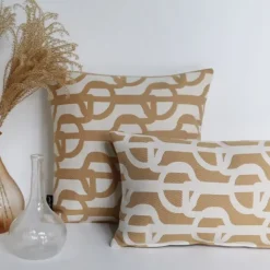 Housse de coussin Beige