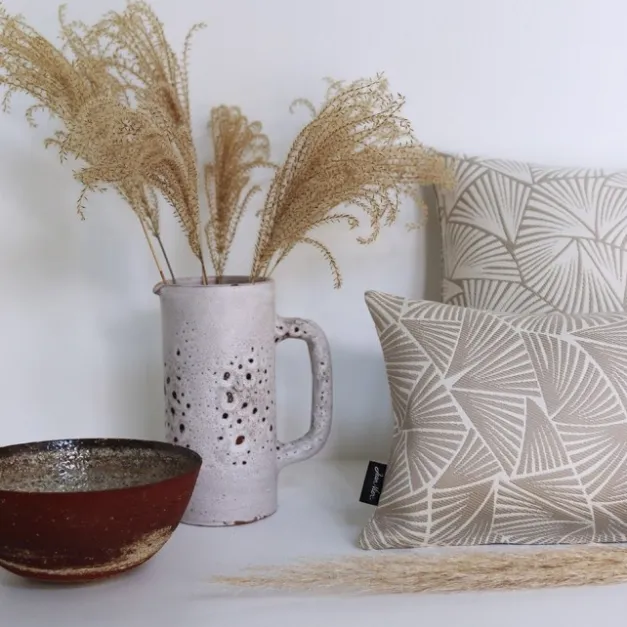 Housse de coussin Beige