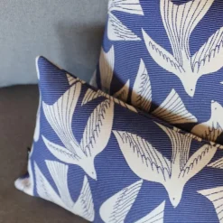 Housse de coussin Bleu