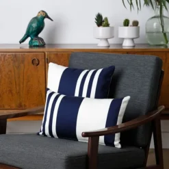 Housse de coussin Bleu