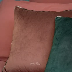 Housse de coussin Marron