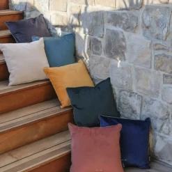 Housse de coussin Marron