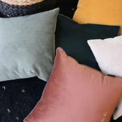 Housse de coussin Marron