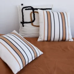 Housse de coussin Marron
