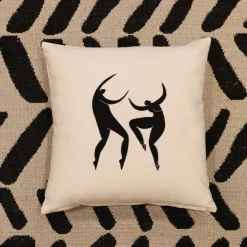 Housse de coussin Noir