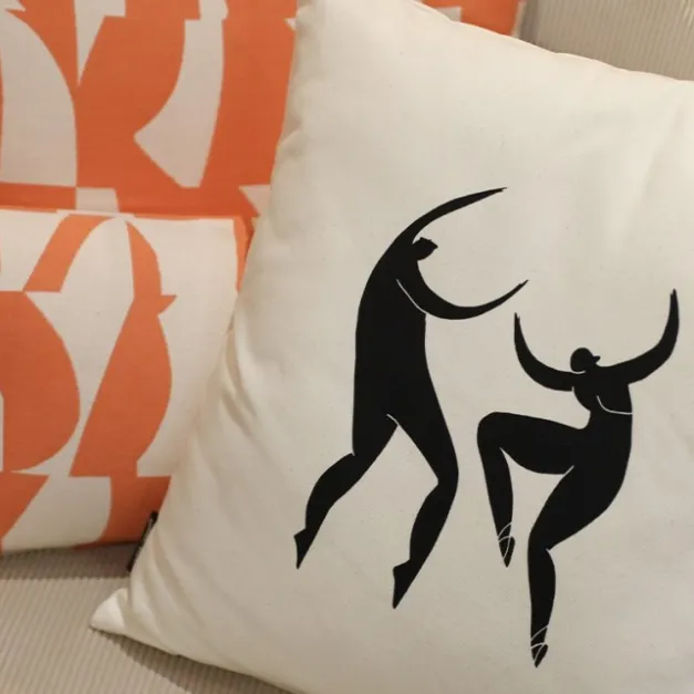 Housse de coussin Noir