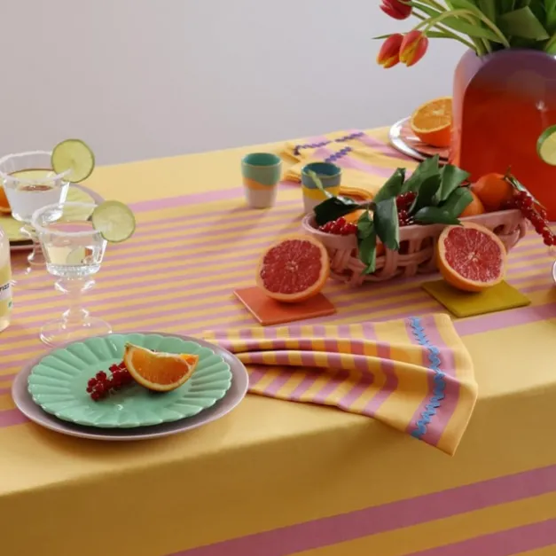 Linge de table haut de gamme Jaune