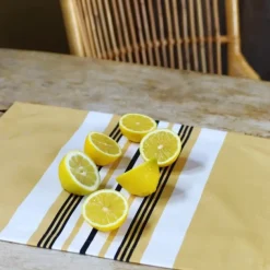 Maison Jean-Vier Linge Basque Jaune