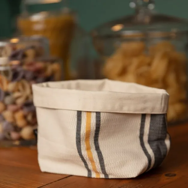 Panière et corbeille à pain en tissu Jaune