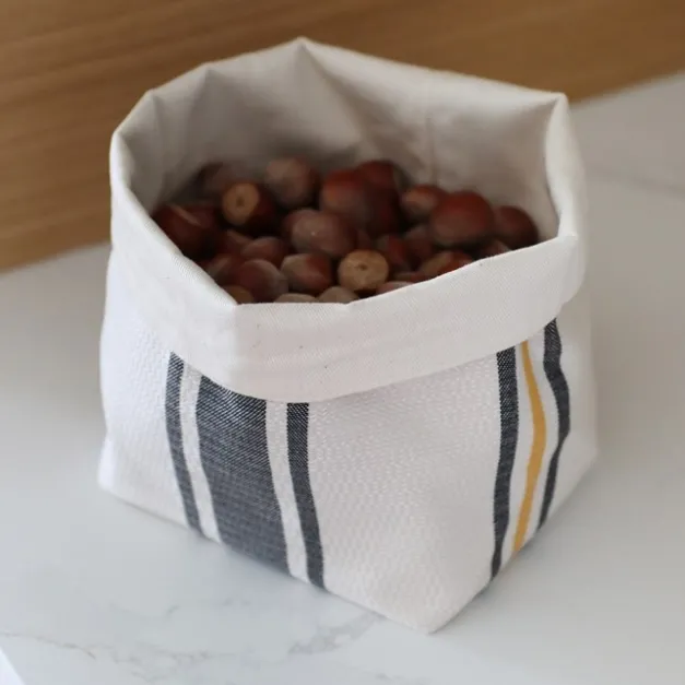 Panière et corbeille à pain en tissu Jaune