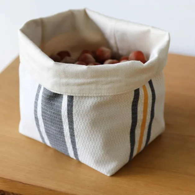 Panière et corbeille à pain en tissu Jaune