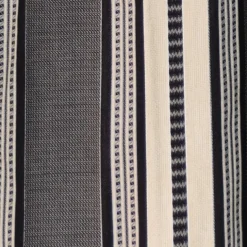 Rideau en Jacquard noir à rayures 100% coton