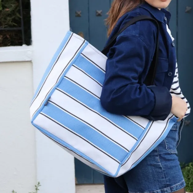 Sac Shopping Bleu