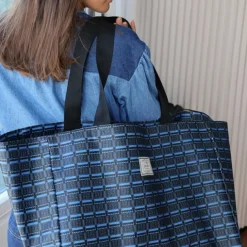 Sac shopping et sac de plage Bleu