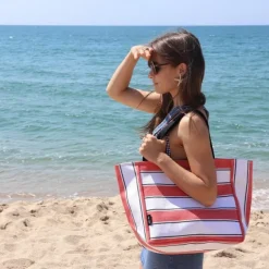 Sac Shopping Rouge