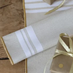 Serviette de table Blanc