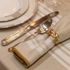 Serviette de table Blanc