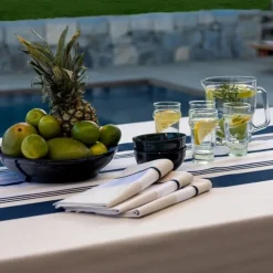 Serviette de table Bleu