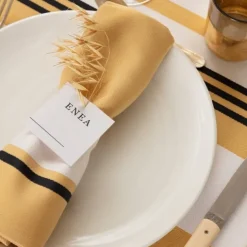 Serviette de table Jaune