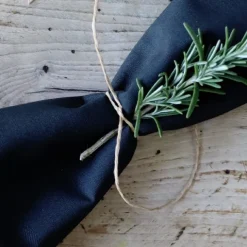 Serviette de table Noir