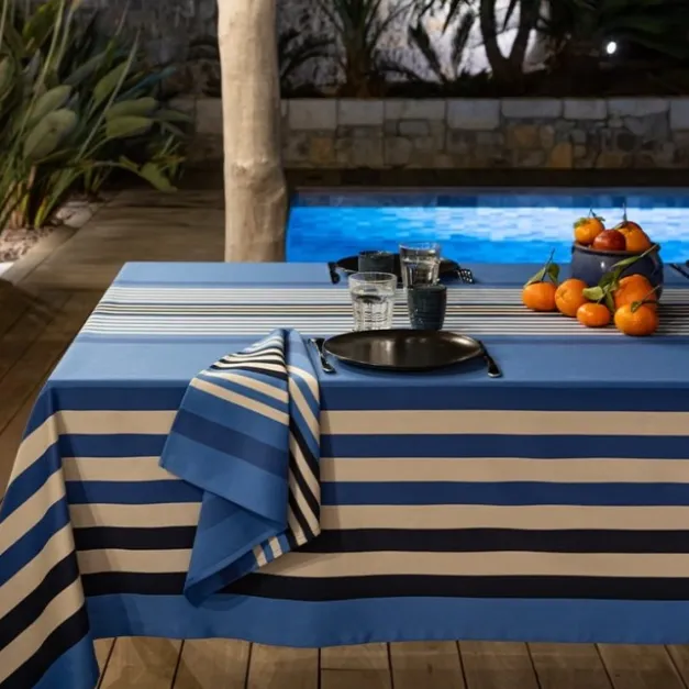 Tissu Bleu