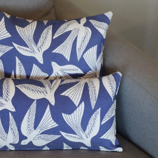 Tissu Bleu